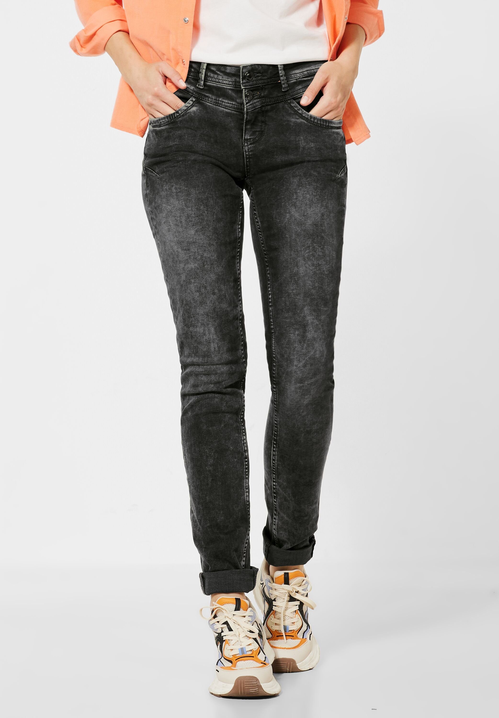 STREET ONE SlimfitJeans »Style Jane« mit Markenlabel online kaufen OTTO